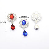 Delicate Shining Brooch Crystal Accessories Set