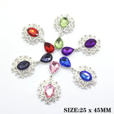 Delicate Shining Brooch Crystal Accessories Set