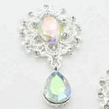 Delicate Shining Brooch Crystal Accessories Set
