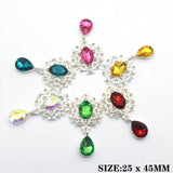 Delicate Shining Brooch Crystal Accessories Set