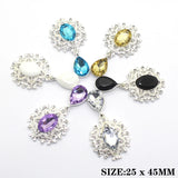 Delicate Shining Brooch Crystal Accessories Set