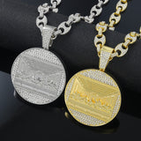 Last Supper Pendant Necklace Cuban Link Men Hip Hop Style Women Gift