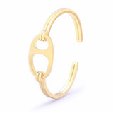 Delicate Charm Open Cuff Bangles Cubic Zirconia Plated Bracelets