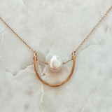 Delicate U Shape Choker Natural Pearl Necklace