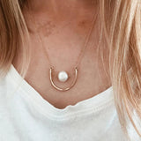 Delicate U Shape Choker Natural Pearl Necklace