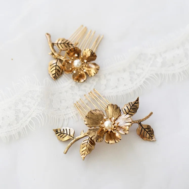 Vintage Bridal Crystal Hair Comb Pins for Wedding