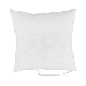 Elegant Lace Ring Pillow for Wedding Ceremony