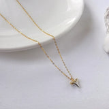 925 Sterling Silver Sweet Zircon Heart Pendants Necklace Women Jewelry