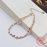 925 Sterling Silver Sweet Rose Bracelet Women Jewelry
