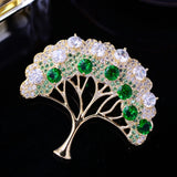 Delicate Wishing Tree Brooches for Women