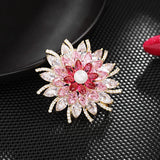 Zircon Flower Insect Animal Brooch Pin for Year