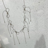 Sweet Metal Bowknot Necklaces Short Clavicle Chains Choker