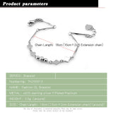 925 Silver Leaf Bracelet for Women Thin Hand Accessories