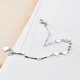 925 Silver Leaf Bracelet for Women Thin Hand Accessories