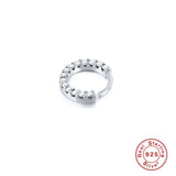 Delicate Zircon Nose Piercing 925 Sterling Silver Ear Bone Earrings