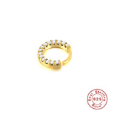 Delicate Zircon Nose Piercing 925 Sterling Silver Ear Bone Earrings