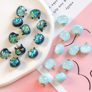 Glittering Cat Pendant Beaded Jewelry Making Kit