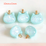 Glittering Cat Pendant Beaded Jewelry Making Kit