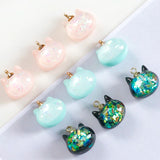 Glittering Cat Pendant Beaded Jewelry Making Kit