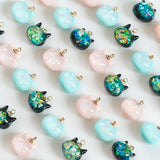 Glittering Cat Pendant Beaded Jewelry Making Kit