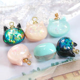 Glittering Cat Pendant Beaded Jewelry Making Kit