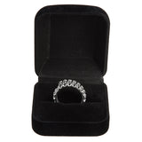 Velvet 4 Ring Box for Wedding Bridal Jewelry