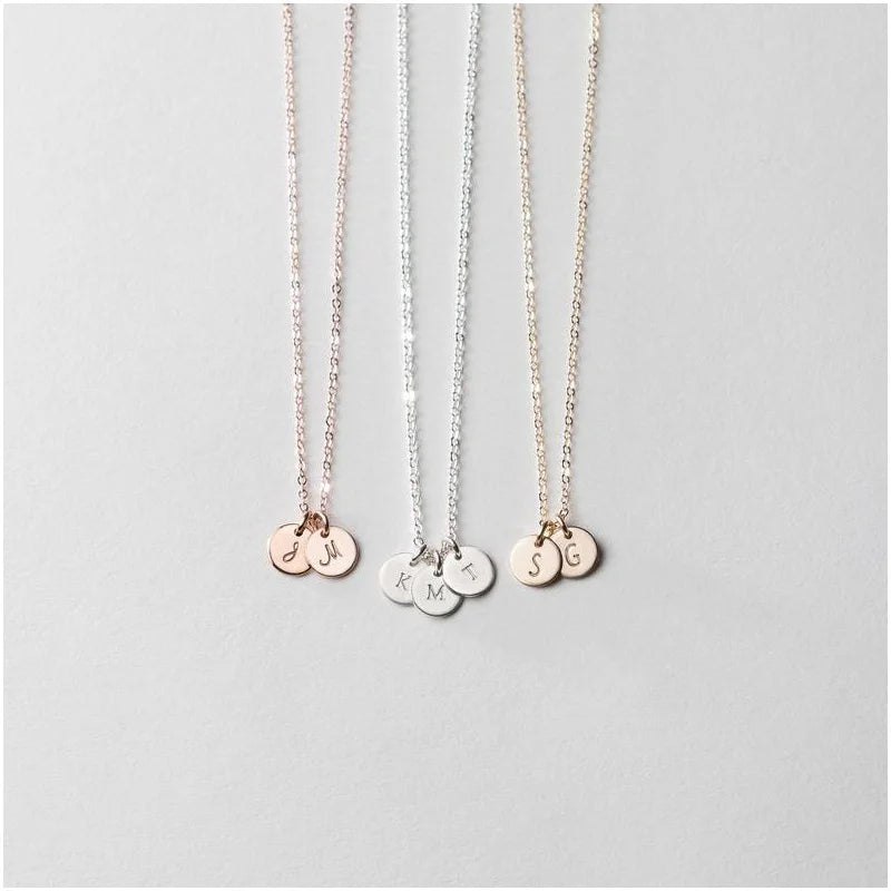 Personalized Delicate Initial Necklace for Moms - Mother's Jewelry Gift