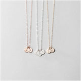 Personalized Delicate Initial Necklace for Moms - Mother's Jewelry Gift