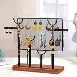 Deluxe Jewelry Display Organizer with Base for Necklaces