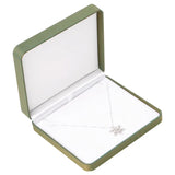 Deluxe Logo Printing Ring Case Pendant Necklace Organizer Wedding Ring Storage