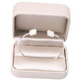 Deluxe Logo Printing Ring Case Pendant Necklace Organizer Wedding Ring Storage