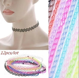 Gothic Punk Elastic Hollow Chocker Women Jewelry Fishline Stretch Necklace