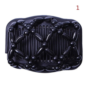 Delysia King Beaded Comb Double Row