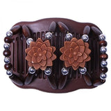 Delysia King Beaded Comb Double Row