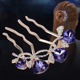 Delysia King Hairpin Bridal Hair Comb Plate Head Flower Hairpin