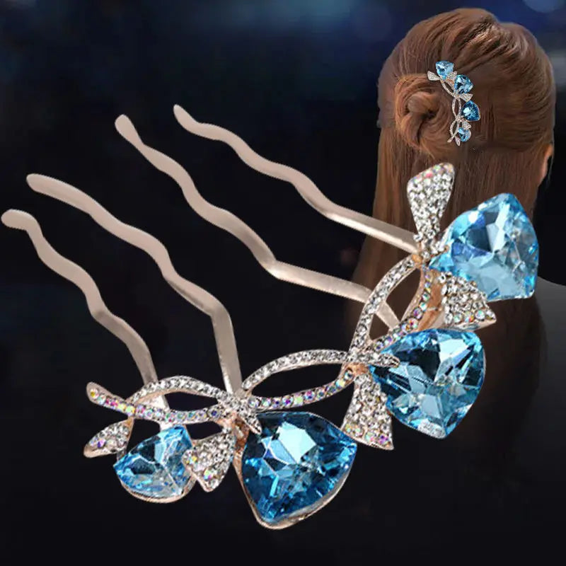 Delysia King Hairpin Bridal Hair Comb Plate Head Flower Hairpin