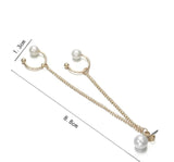 Delysia King Tassel Earrings Pearl 1 Piece Temperament Ear Buckle