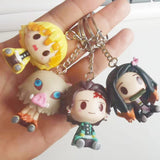 Demon Slayer Anime Keychain Nezuko Tanjirou Inosuke Zenitsu Figure Toy