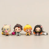 Demon Slayer Anime Keychain Nezuko Tanjirou Inosuke Zenitsu Figure Toy