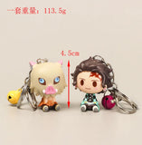 Demon Slayer Anime Keychain Nezuko Tanjirou Inosuke Zenitsu Figure Toy