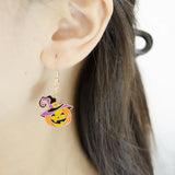Demon Slayer Halloween Earrings Drop Horror Ghost Pumpkin Bat Accessory
