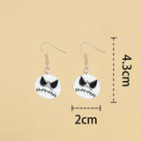 Demon Slayer Halloween Earrings Drop Horror Ghost Pumpkin Bat Accessory