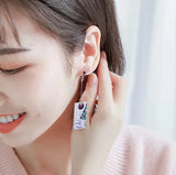 Demon Slayer Earrings Ear Clip Pendant - Cosplay Props