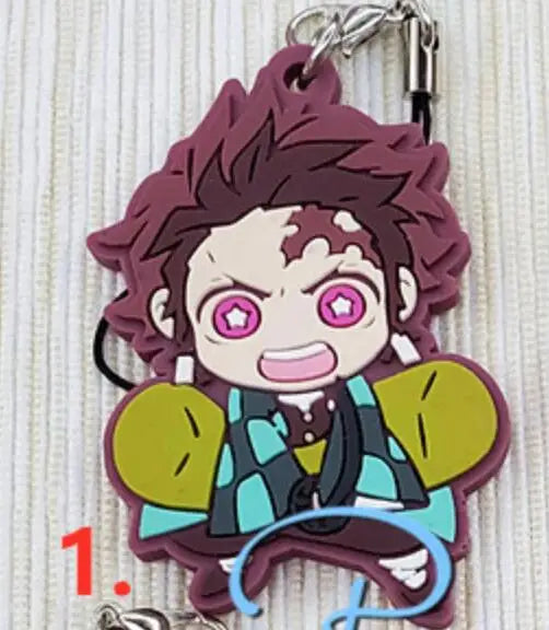 Demon Slayer Rubber Mobile Phone Charm Key Chain
