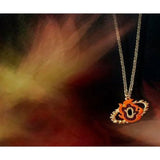 Demon Slayer Rengoku Kyoujurou Necklace Women Cosplay Charms Chain Pendant