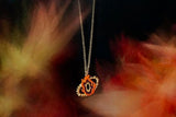 Demon Slayer Rengoku Kyoujurou Necklace Women Cosplay Charms Chain Pendant
