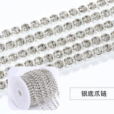 Sparkling Rhinestone Claw Chain Bracelet Crown Accessory