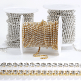 Sparkling Rhinestone Claw Chain Bracelet Crown Accessory