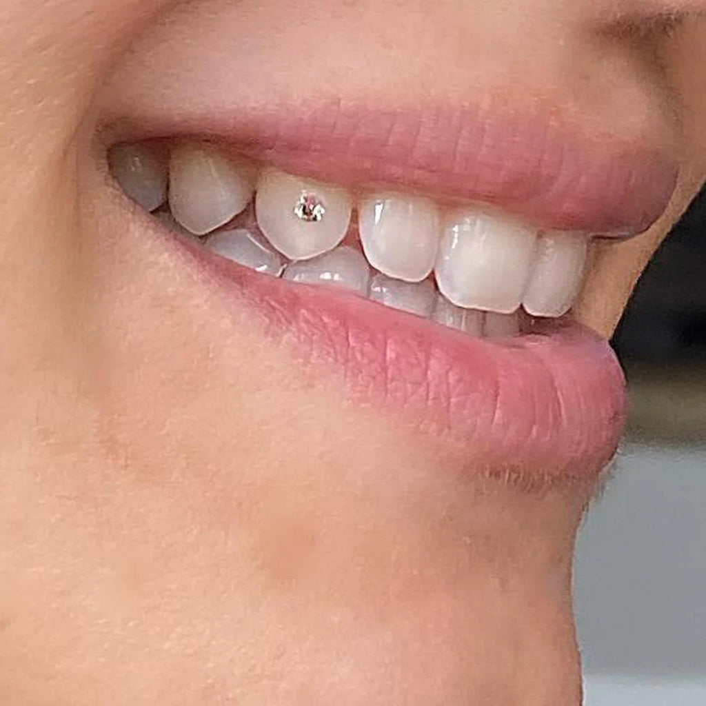 Crystal Tooth Ornaments Grillz Teeth Jewelry with Mirror or AB Stone 5Pcs