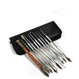 Dental Spatula Plaster Stainless Steel Wax Carving Tool Set